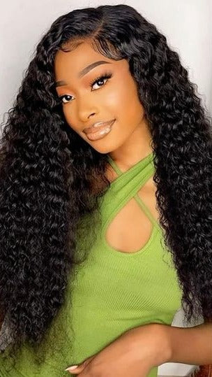 Deep Wave 4x4 Transparent Closure Wig