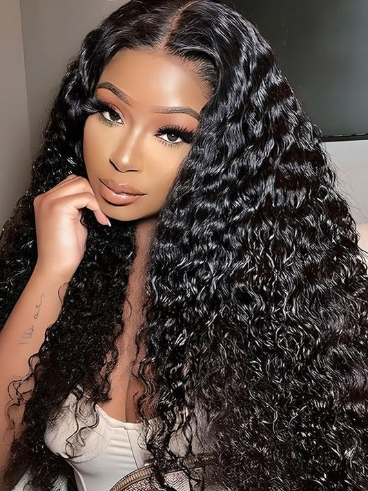 Water Wave Transparent 4x4 Closure Wig