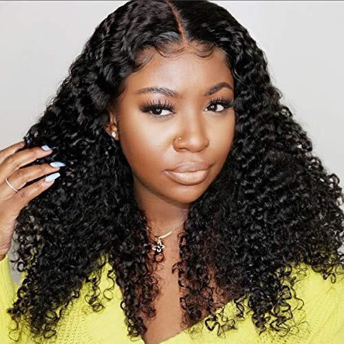 Kinky Curly 4x4 Transparent Closure Wig