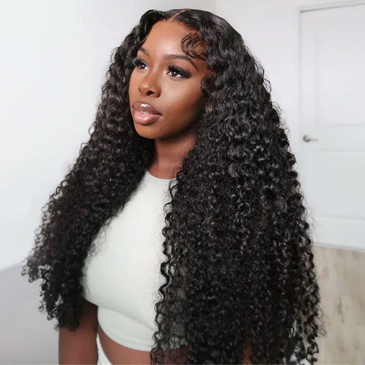 Messy Curl 4x4 Transparent Closure Wig