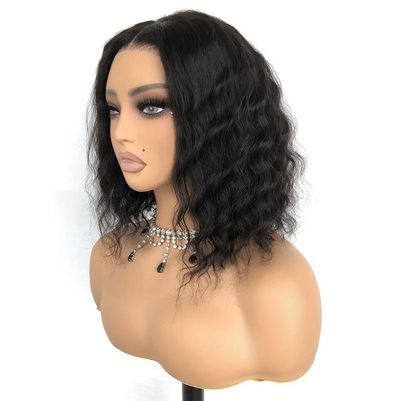 Raw Indian wavy 13x4 transparent lace front wig