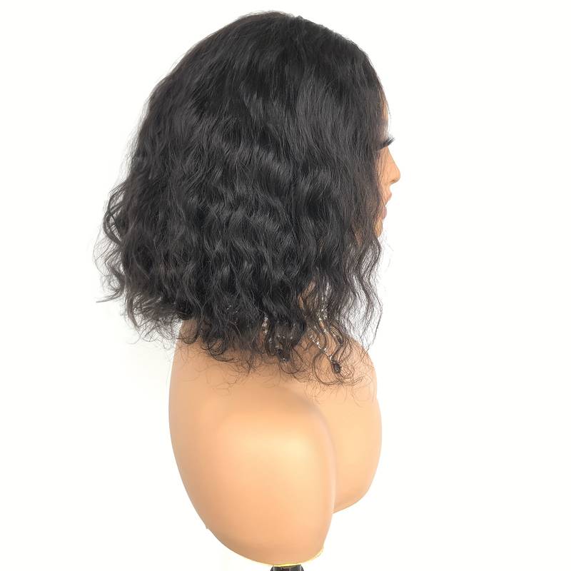 Raw Indian Wavy 13x4 Transparent Lace Front Wig