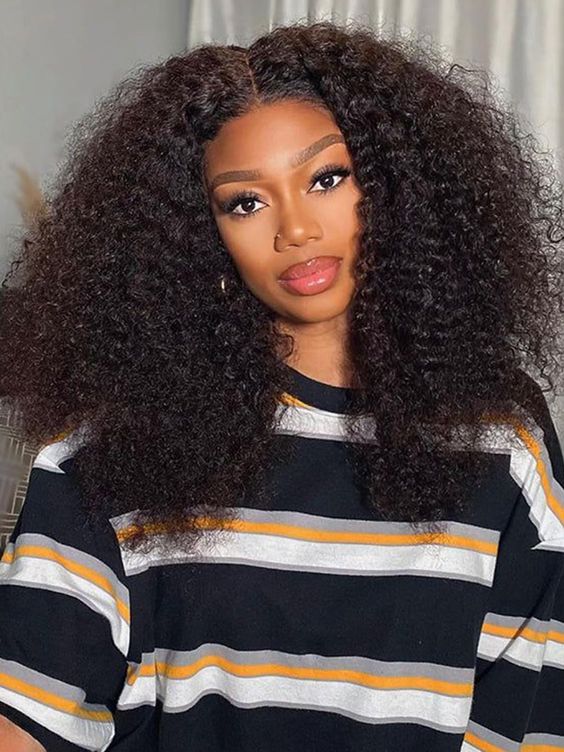 Afro Kinky 4x4 Transparent Closure Wig